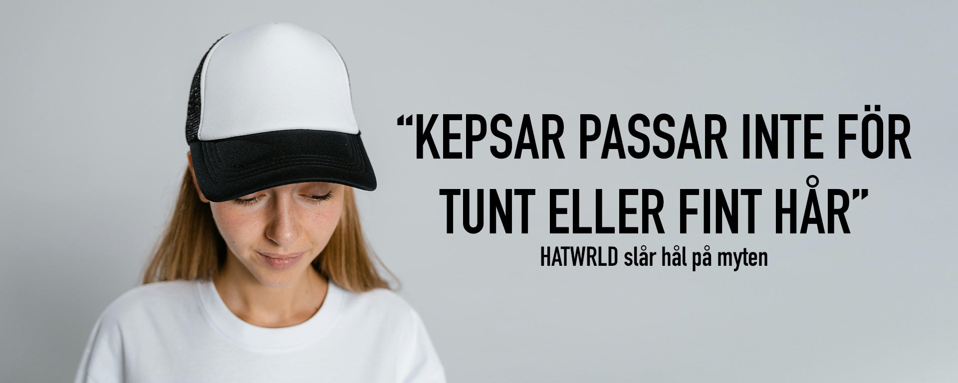 Vi slår hål på myten om att kepsar inte passar för tunt eller fint hår, och ger förslag på kepsmodeller som fungerar bäst för personer med tunt eller fint hår
