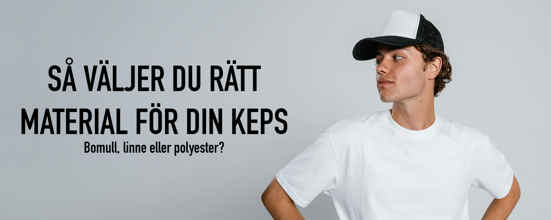 Så väljer du rätt material för din keps med hänsyn till både väder, komfort, slitstyrka och tilltänkt användning