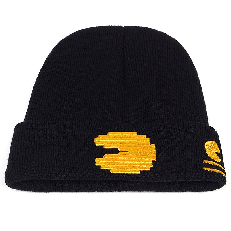 Svart mössa Pac-Man