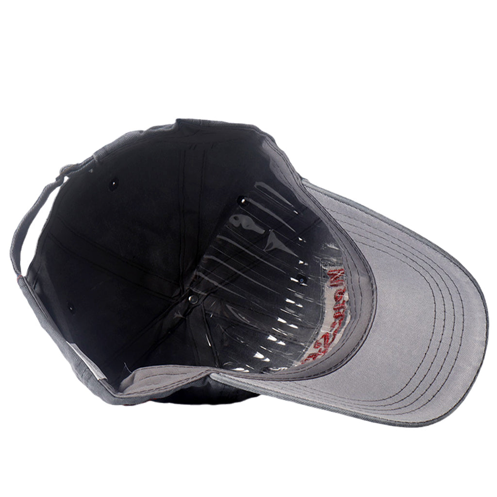 Gråfärgad baseball hat