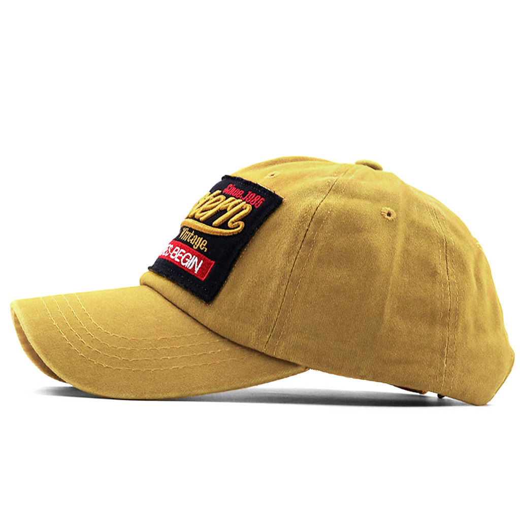 Snygg gul keps för män