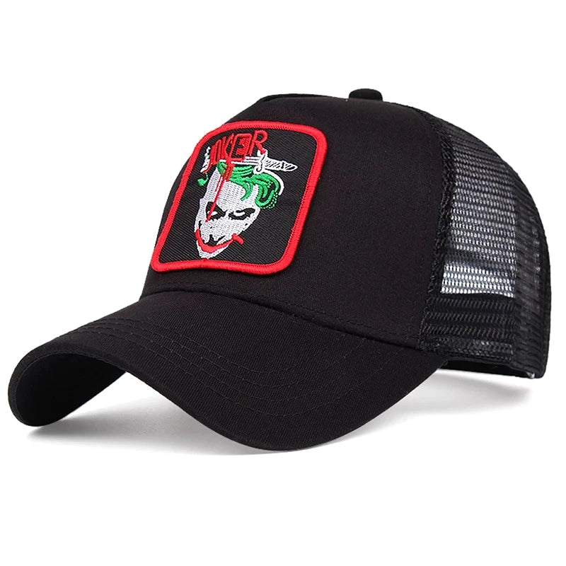 Svart trucker keps joker