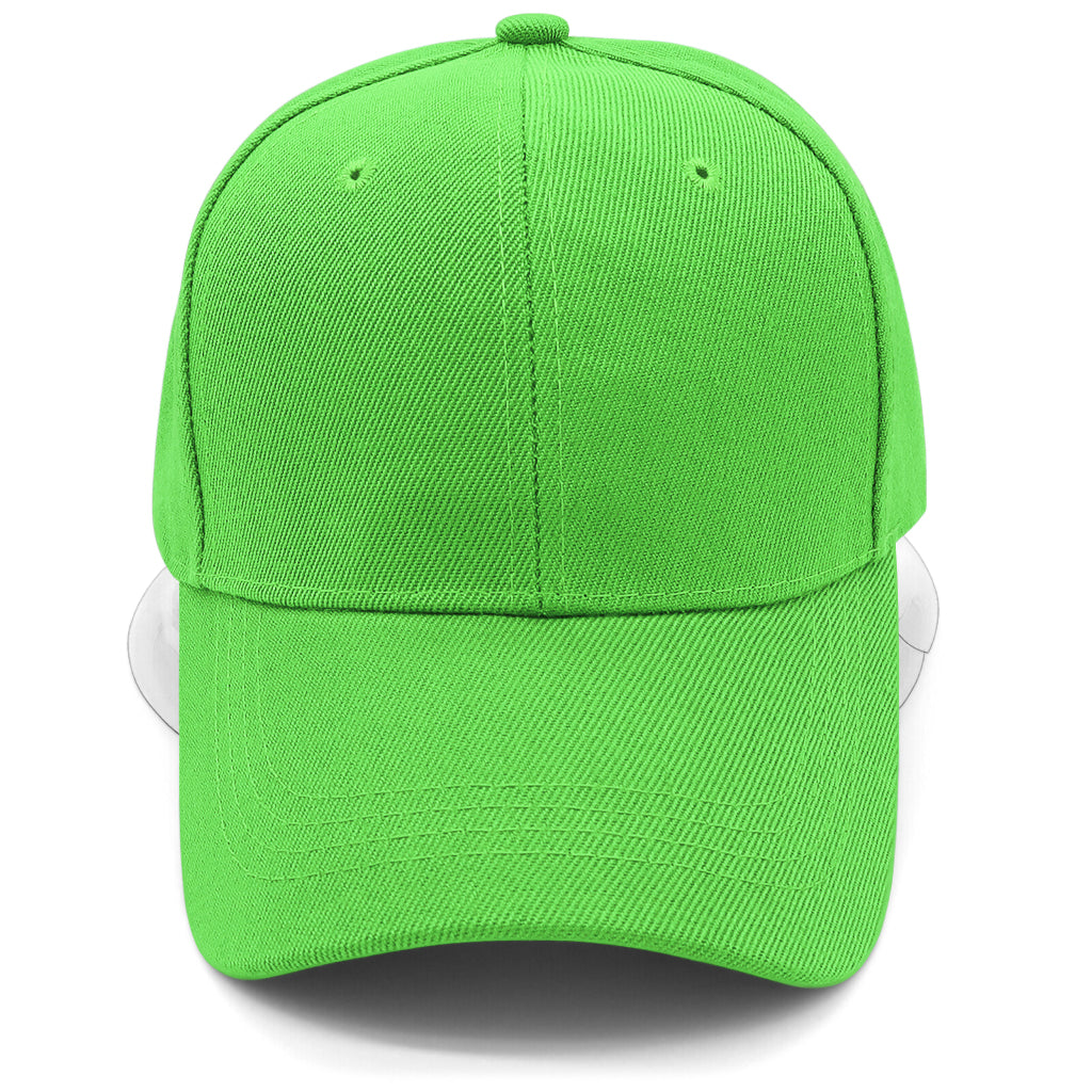 Ljusgrön keps för herr med structured fit och reglerbart kardborreband baktill