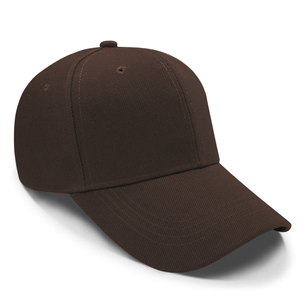 Mörkbrun herrkeps i klassisk baseballmodell med bekväm passform