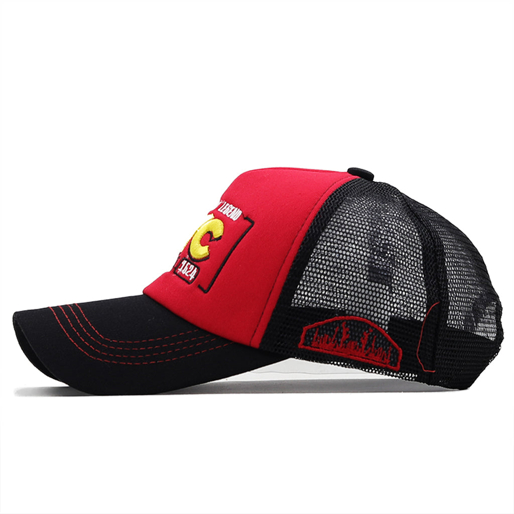 NYC Röd Svart Trucker Keps