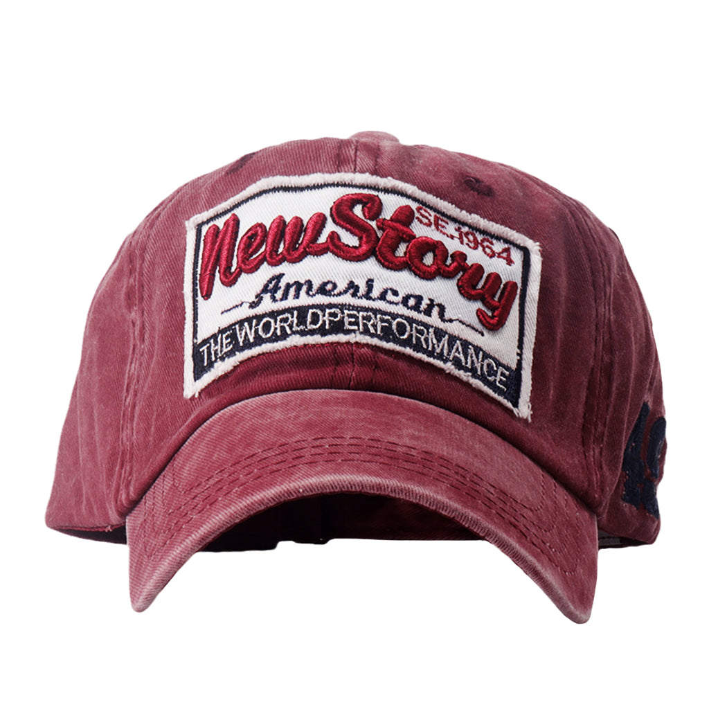 Röd keps vintage stil