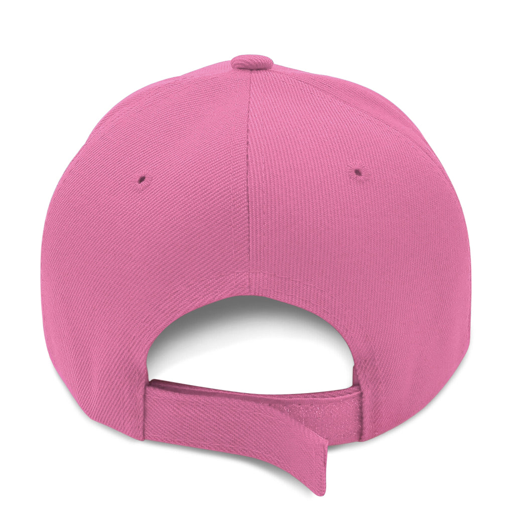 Rosa keps med structured fit och justerbart kardborreband för perfekt passform