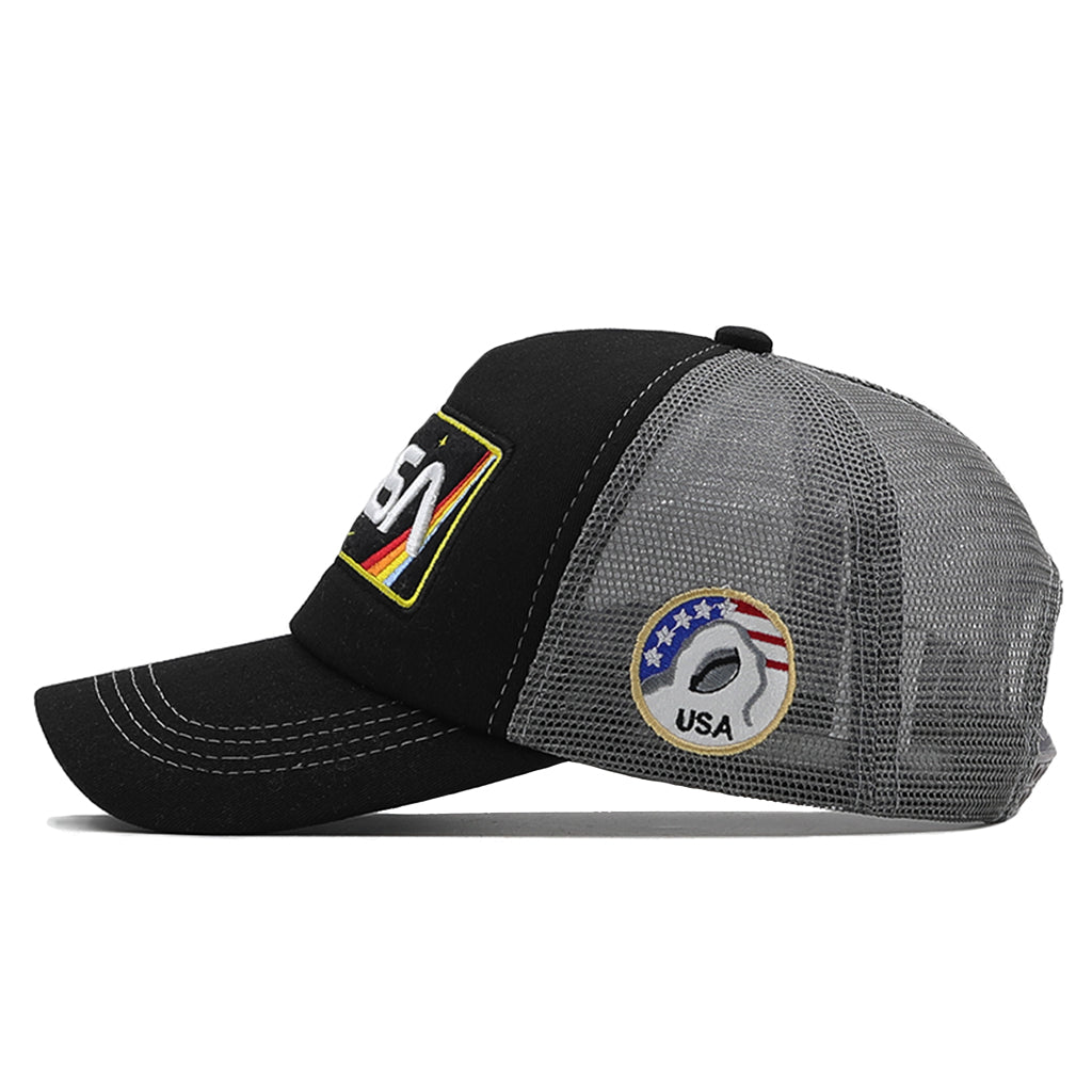 Svart keps för herr med NASA:s logga på