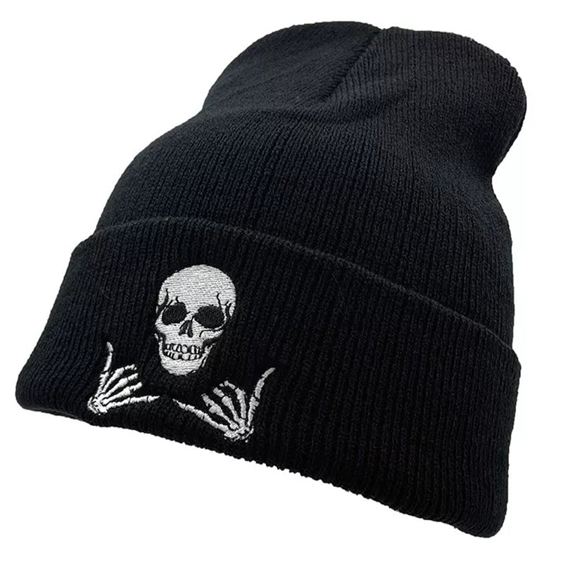 Svart Mössa Skelett