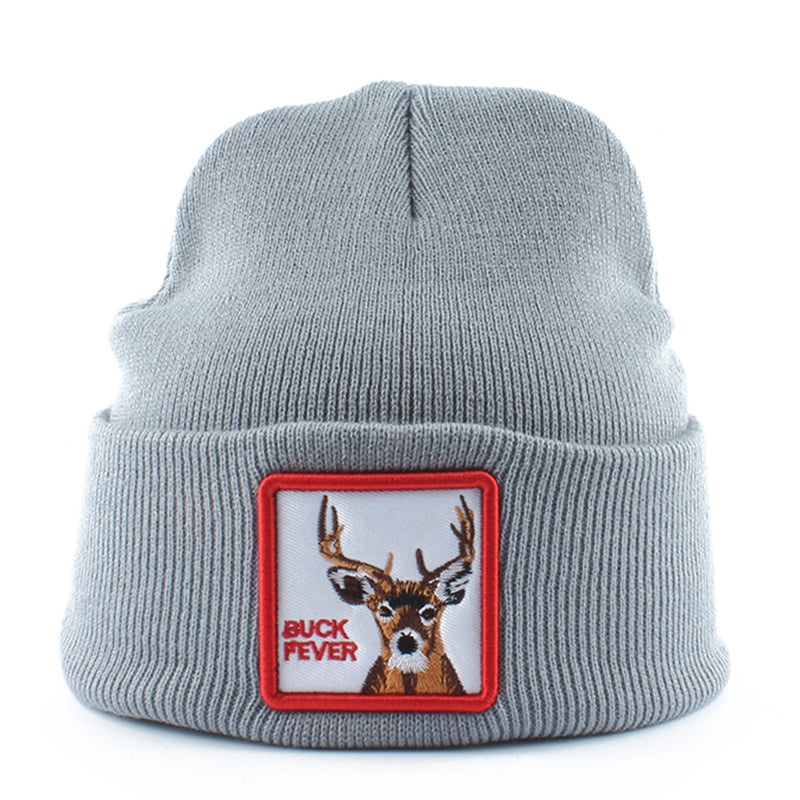 Animal Buck Fever Grå Uppvikt Mössa