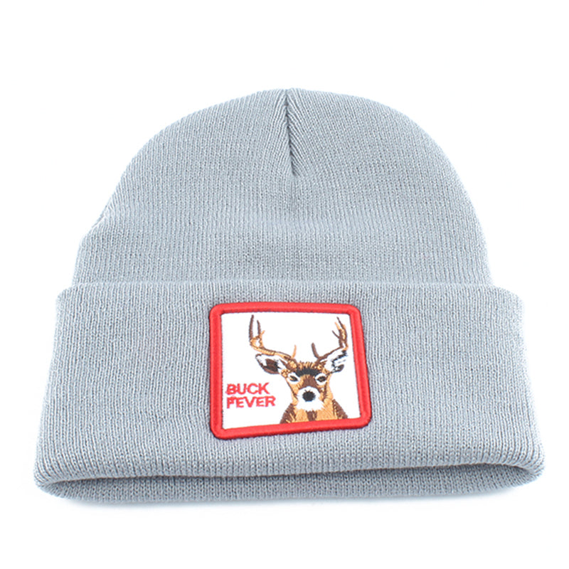 Animal Buck Fever Grå Uppvikt Mössa