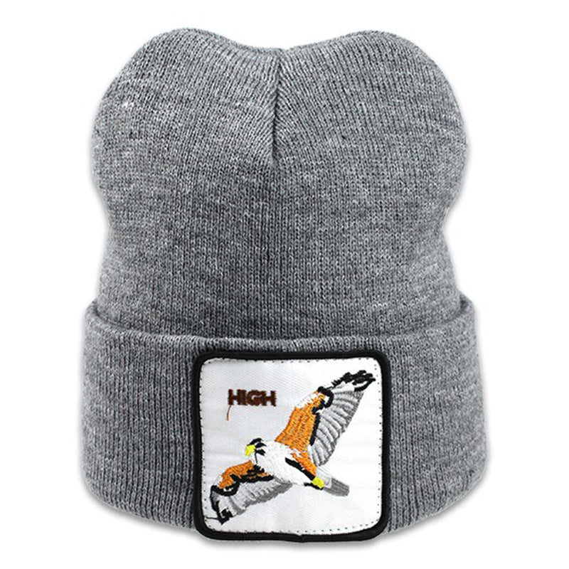 Animal High Grå Uppvikt Mössa