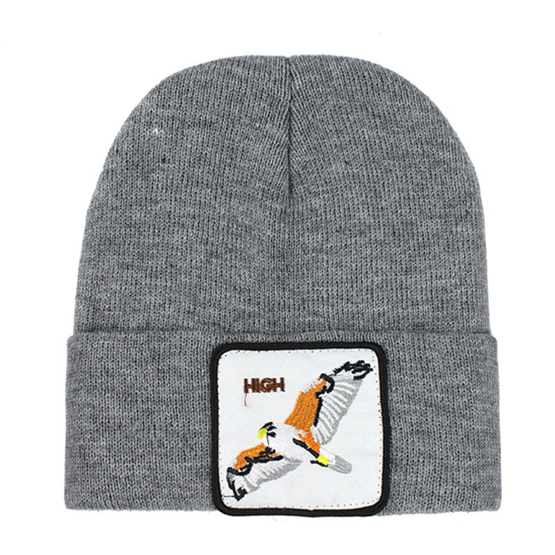 Animal High Grå Uppvikt Mössa