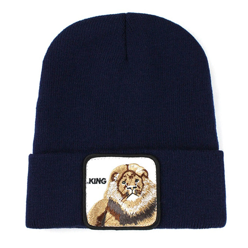 Animal King Navy Uppvikt Mössa