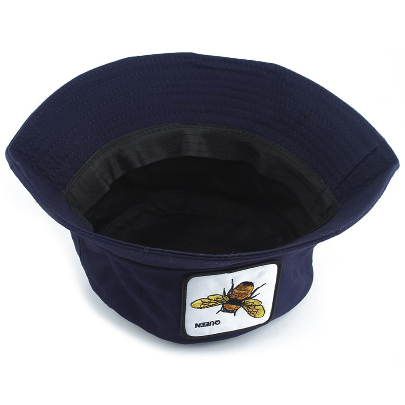 Animal Queen Foldable Navy Bucket
