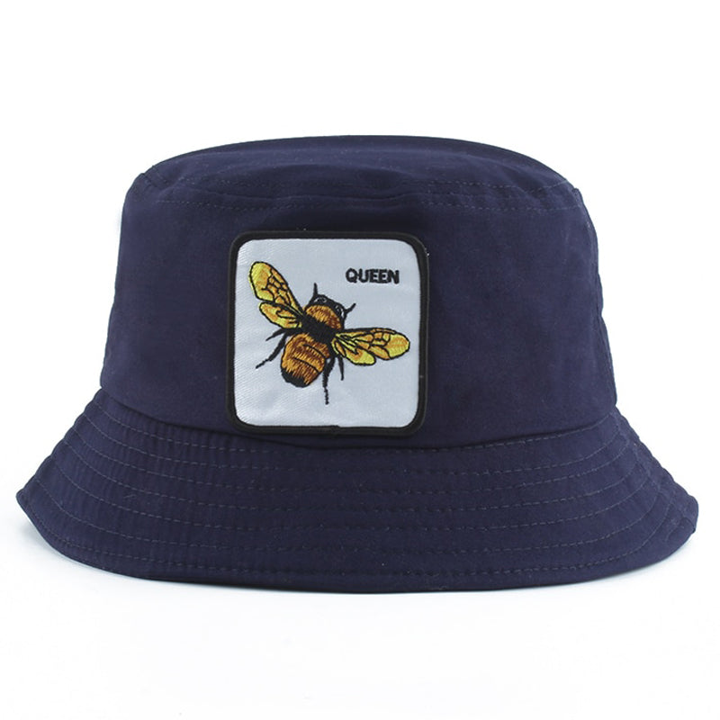 Animal Queen Foldable Navy Bucket