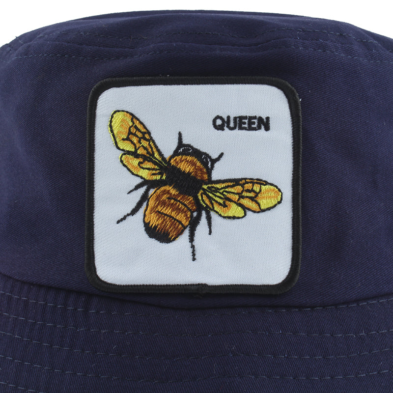 Animal Queen Foldable Navy Bucket