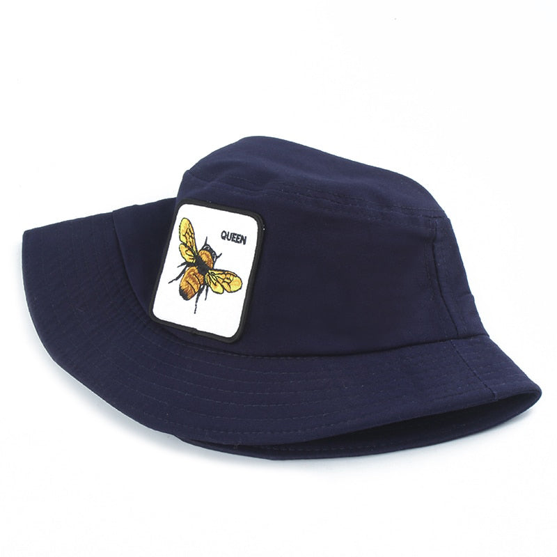 Animal Queen Foldable Navy Bucket