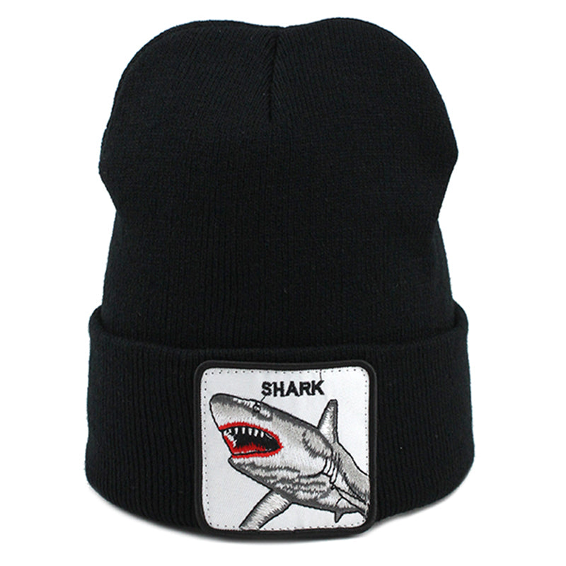 Animal Shark Svart Uppvikt Mössa