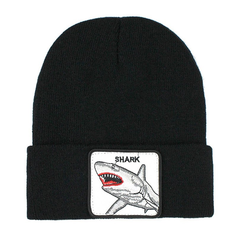 Animal Shark Svart Uppvikt Mössa