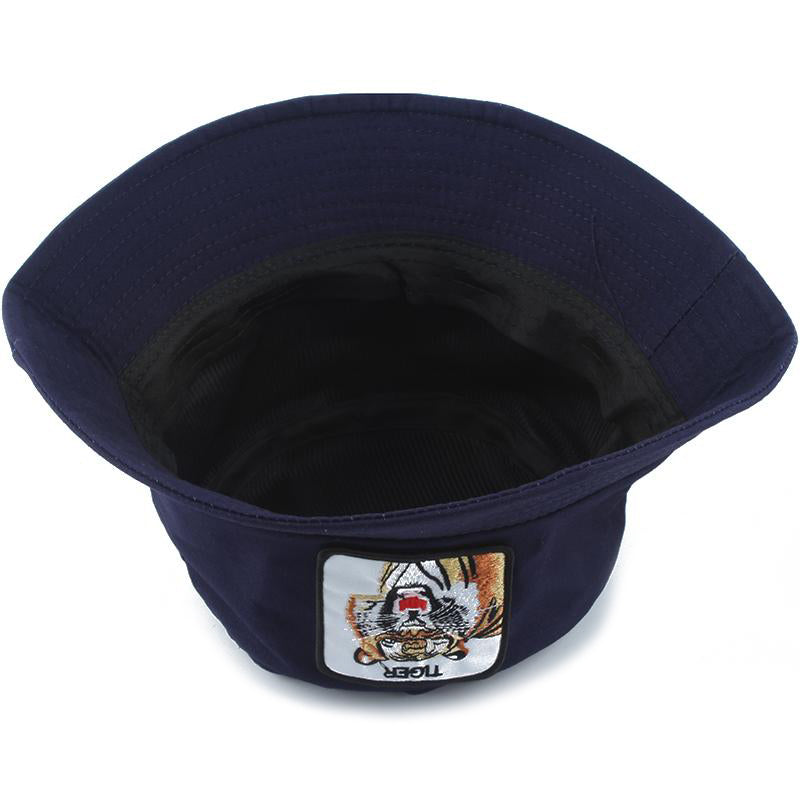 Animal Tiger Foldable Navy Bucket