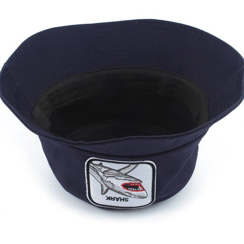 Animal Shark Foldable Navy Bucket