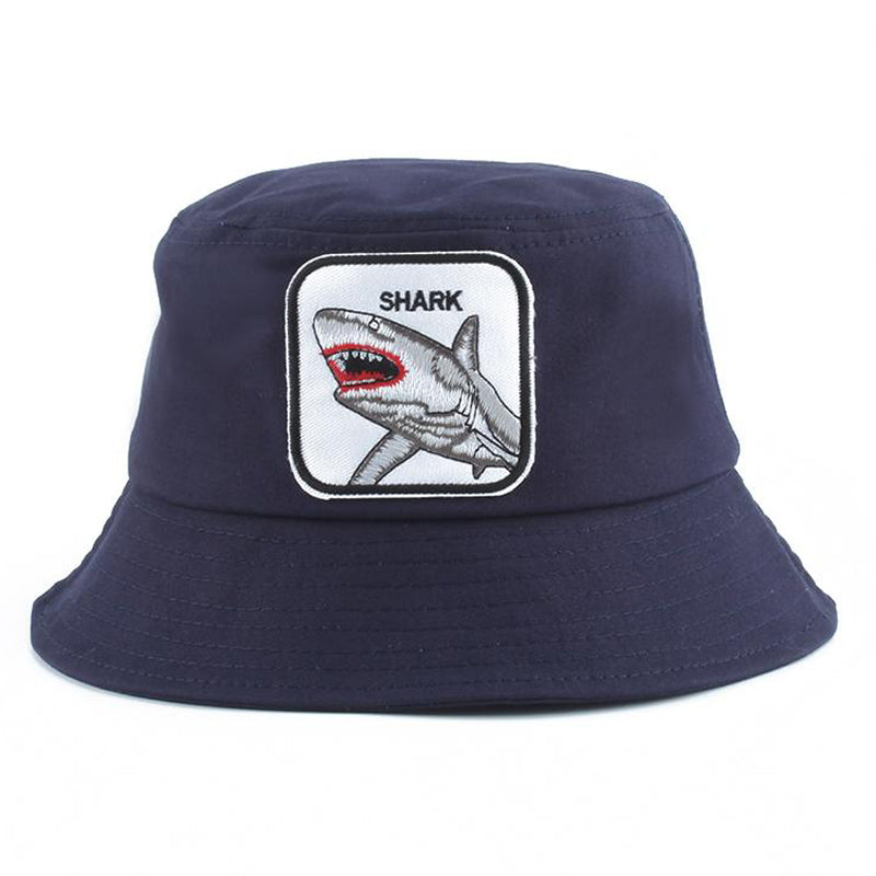 Animal Shark Foldable Navy Bucket