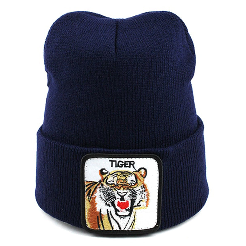 Animal Tiger Navy Uppvikt Mössa