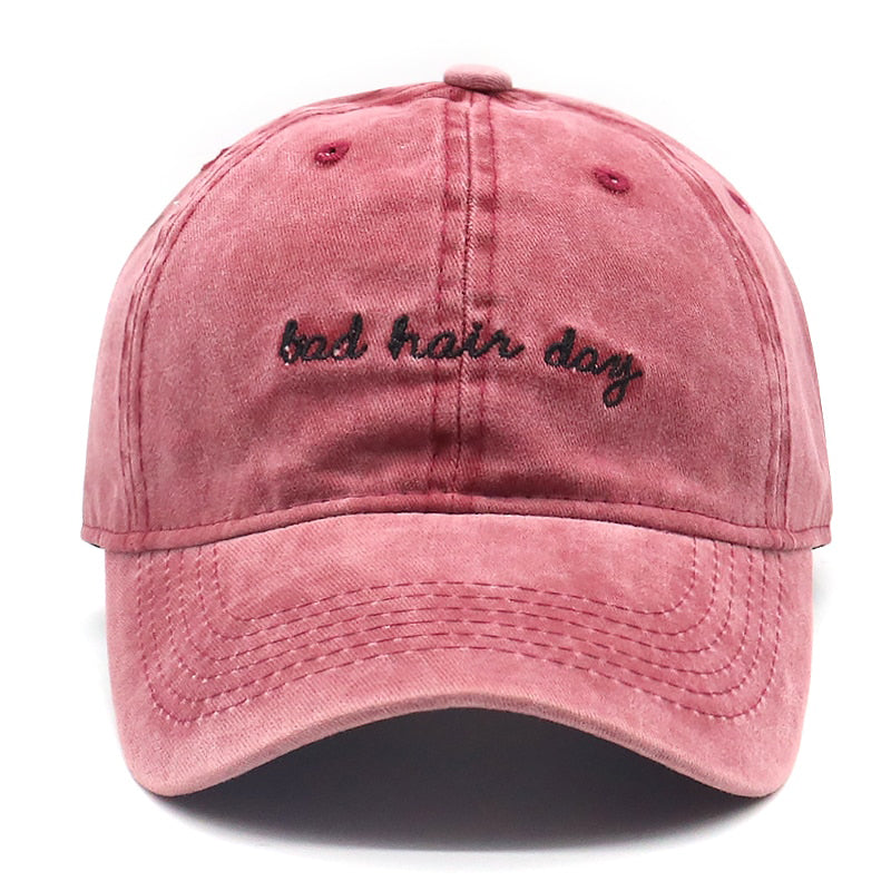 Bad Hair Day Röd Washed Adjustable
