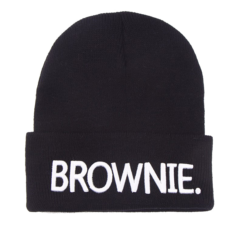 BROWNIE Svart Uppvikt Mössa