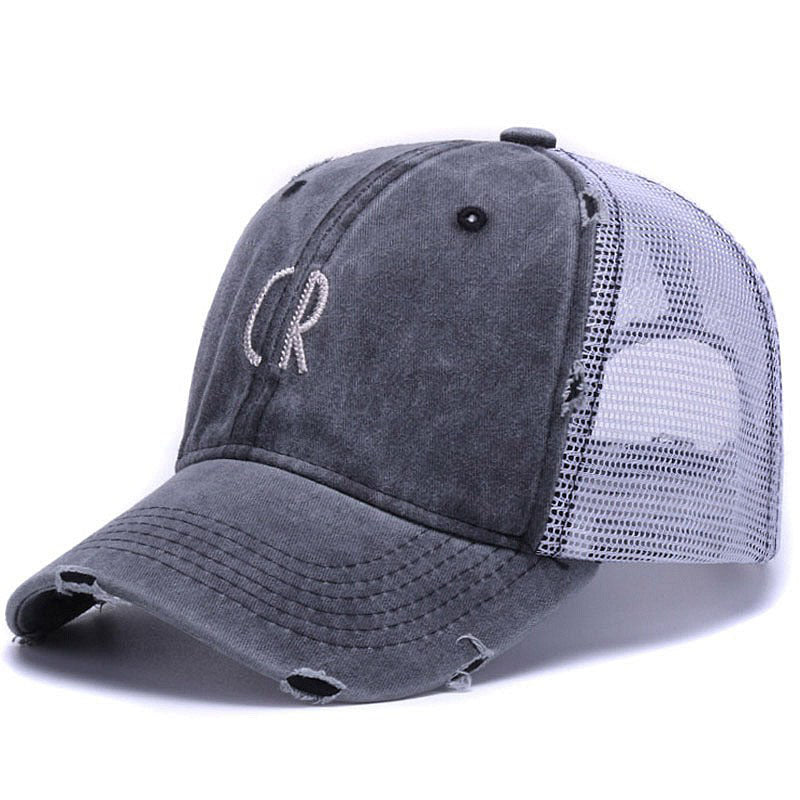 C R Mesh Trashed Grå Adjustable