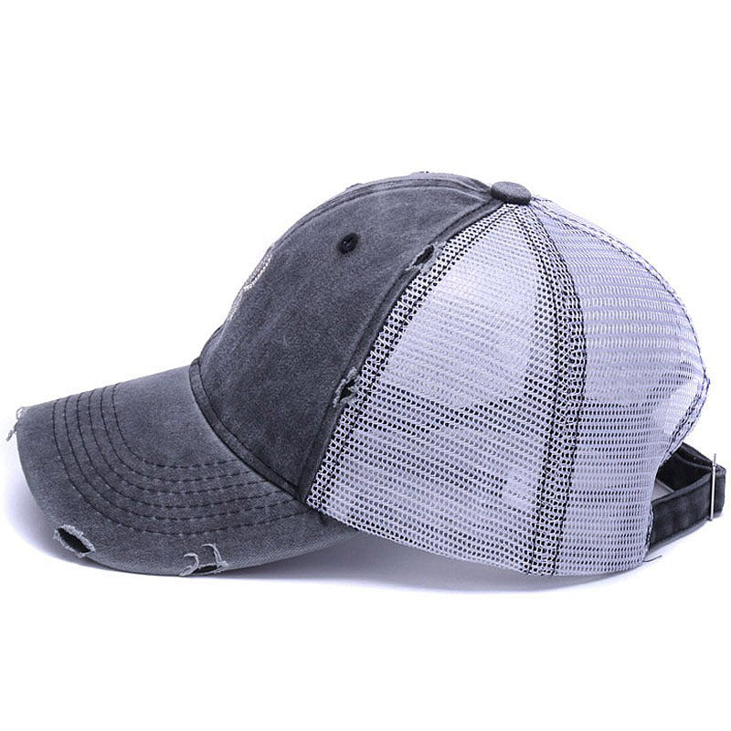 C R Mesh Trashed Grå Adjustable