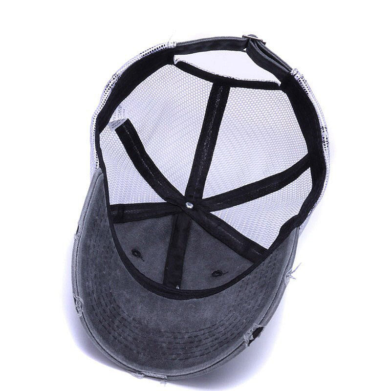 C R Mesh Trashed Grå Adjustable