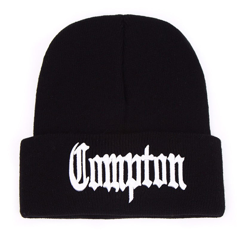 Compton Svart Uppvikt Mössa