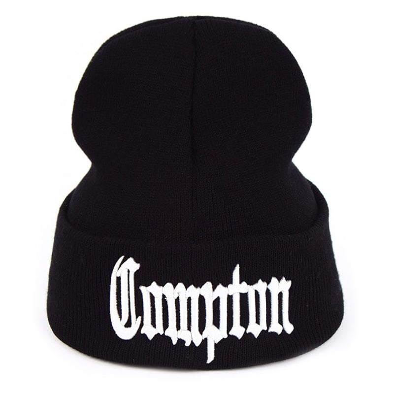 Compton Svart Uppvikt Mössa