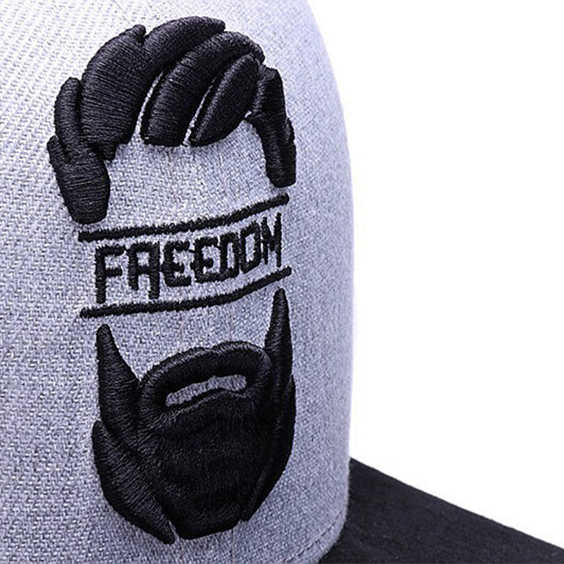 Freedom Beard Grå Snapback