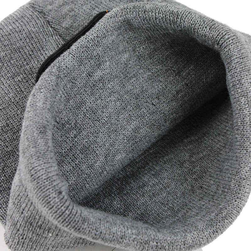 Animal Bear Grå Uppvikt Mössa