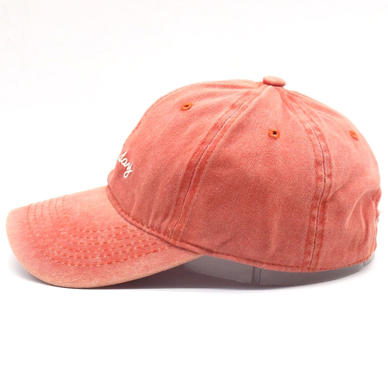 Bad Hair Day Orange Washed Adjustable