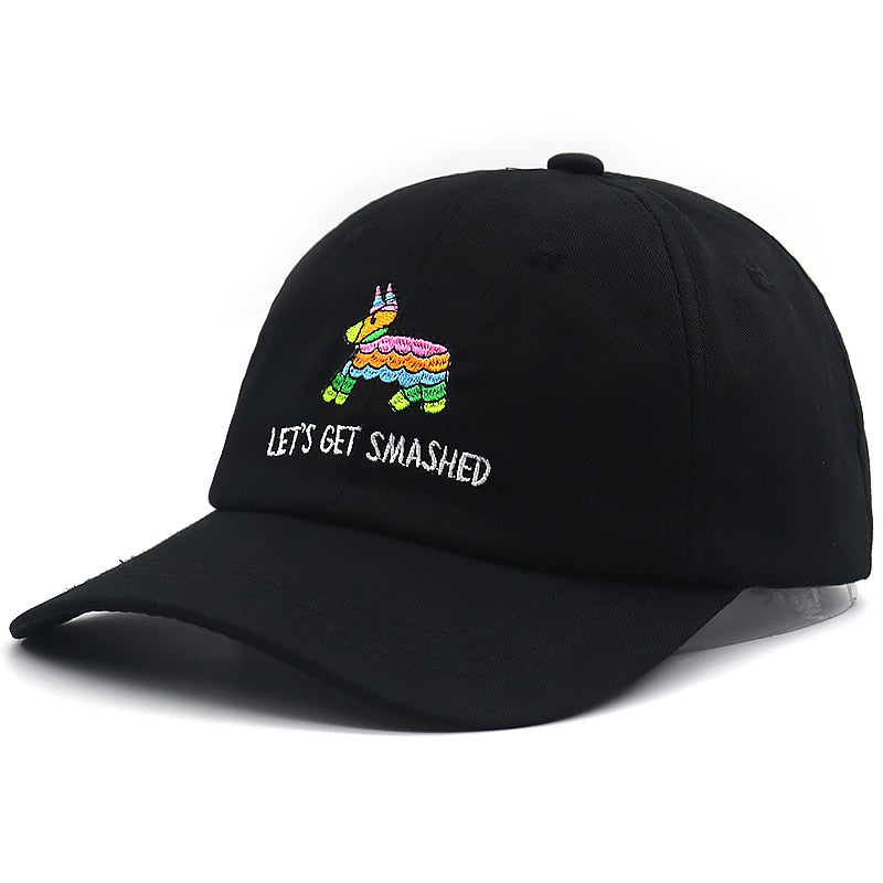 Let's Get Smashed Svart Dad Hat