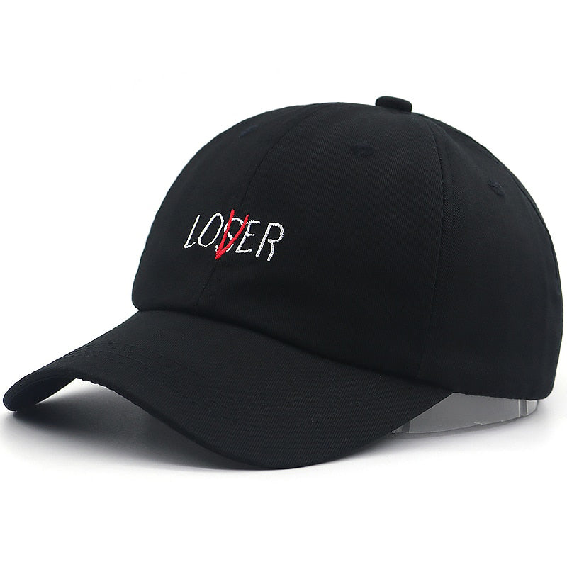 Lover Loser Svart Dad Hat