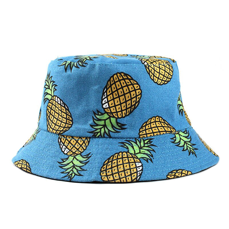 Pineapple Foldable Ljusblå Bucket