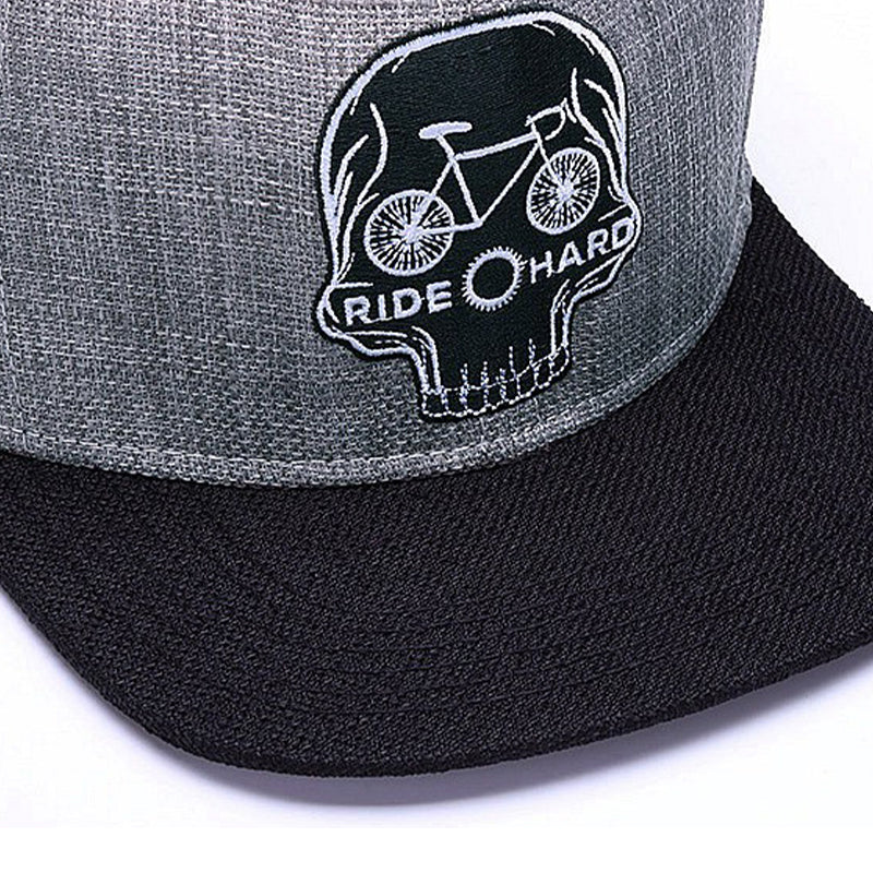 Ride Hard Skull Grå Snapback