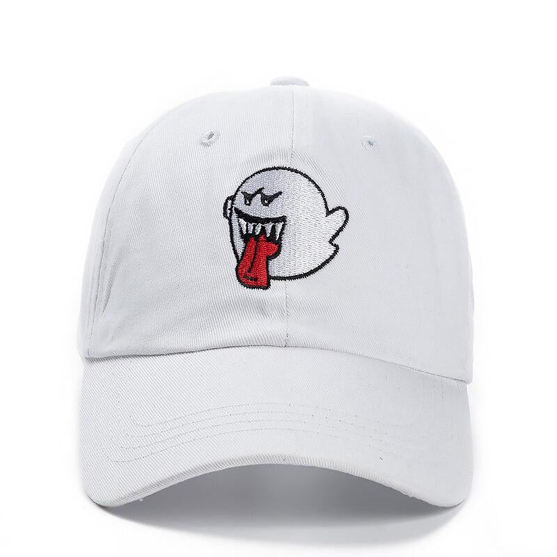 Scary Ghost Vit Adjustable Keps