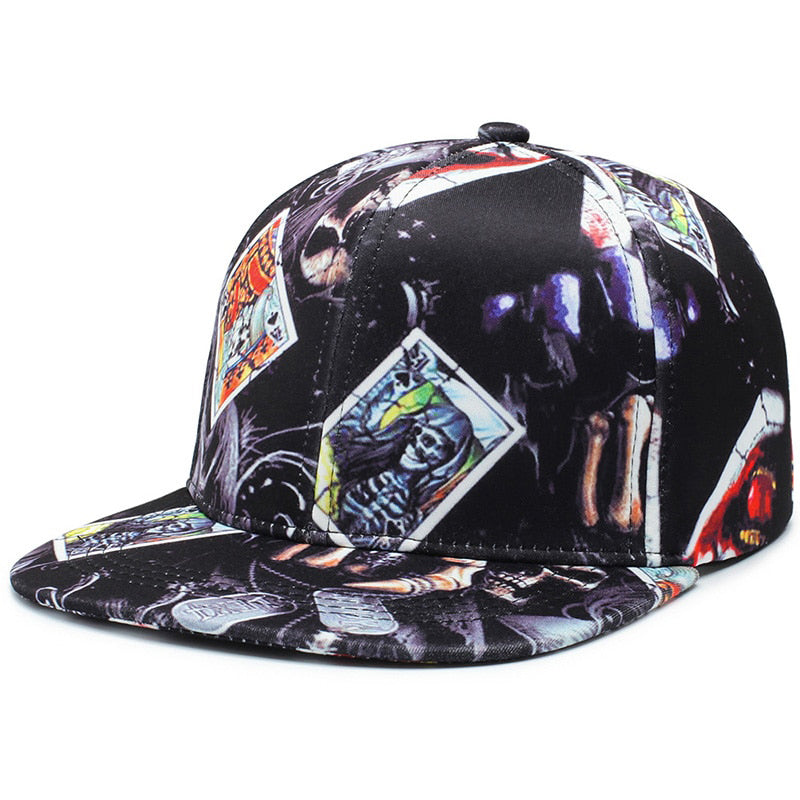 Skeleton Cards Svart Snapback