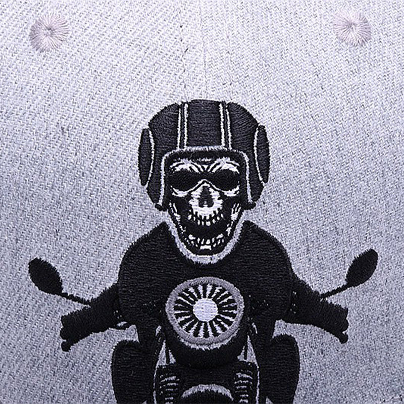 Skeleton Rider Grå Snapback