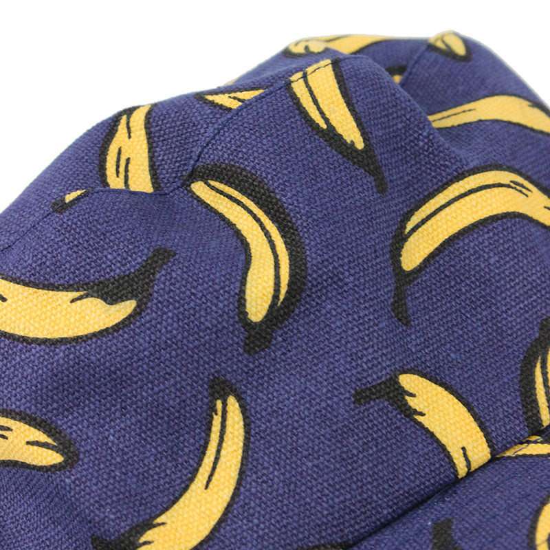 Tropic Bananas Foldable Navy Bucket
