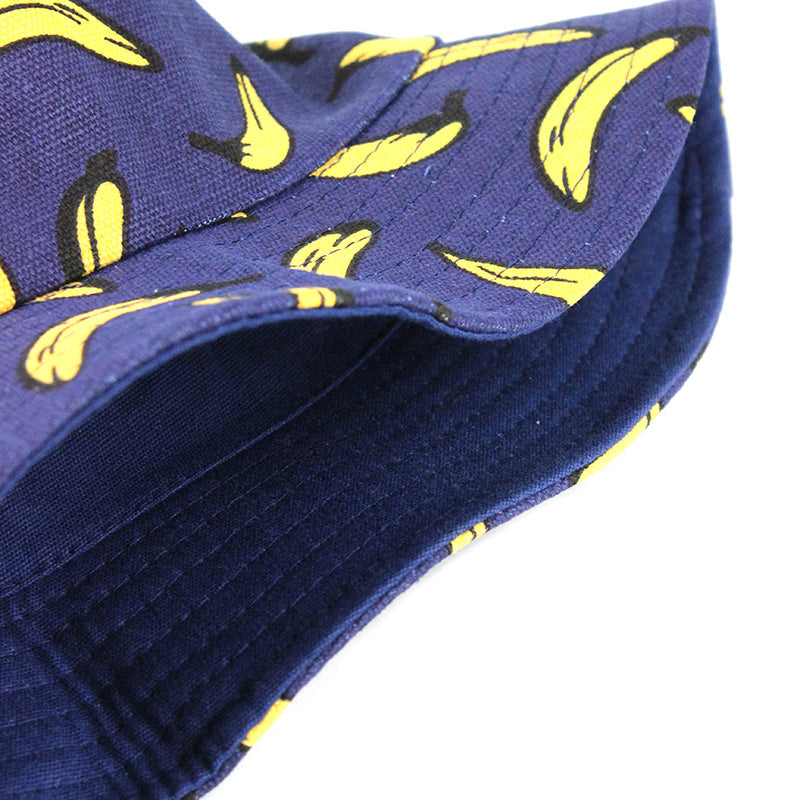 Tropic Bananas Foldable Navy Bucket
