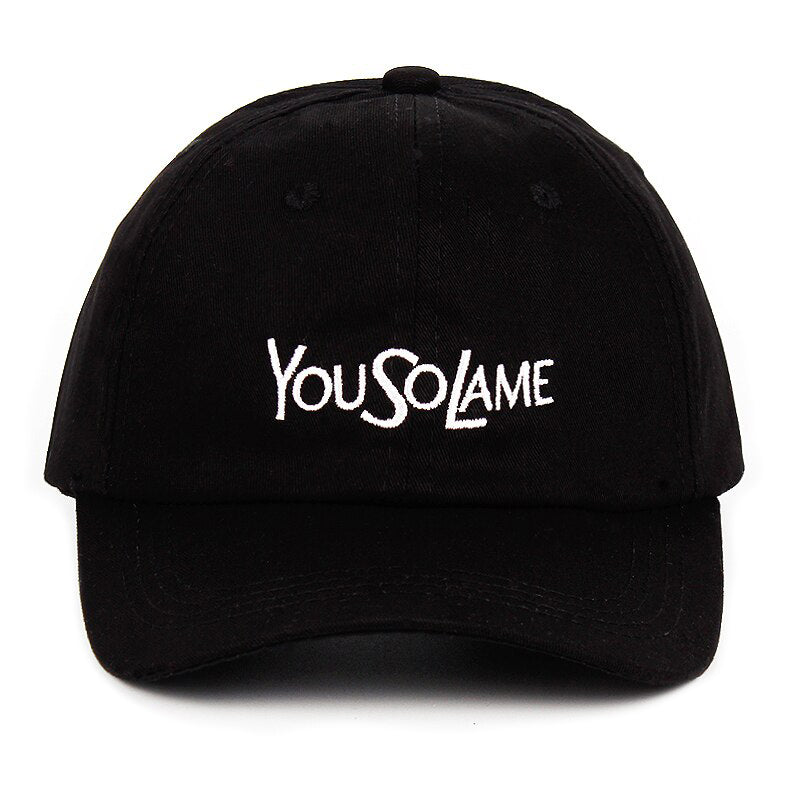 You So Lame Svart Adjustable Dad Hat