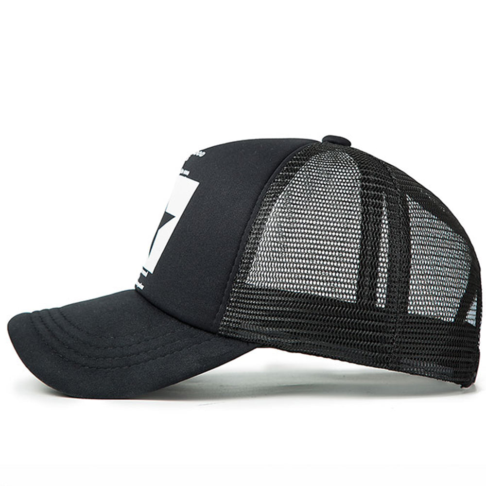 Svart Retro Truckerkeps