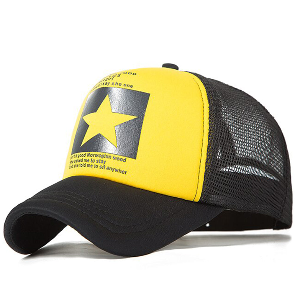 Gul Retro Truckerkeps